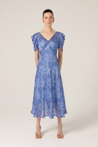 Sacha Drake Blue Jay Midi Dres