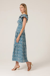 Sacha Drake Blue Wing Maxi Dress