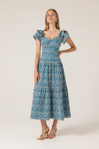 Sacha Drake Blue Wing Maxi Dress