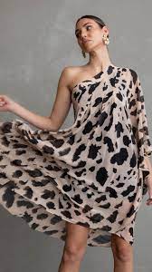 Cazinc The Label Hadassah Animal Print Dress