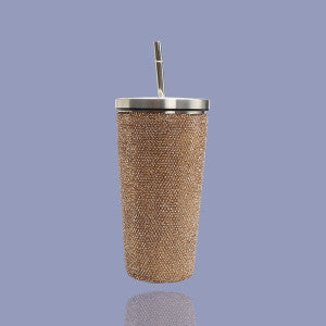 LAV-iSH Bling Tumbler with Metal Straw