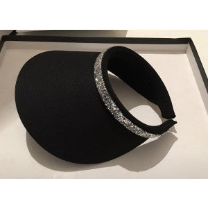 LAV-isH Bling Straw Visor