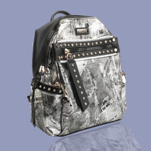 Load image into Gallery viewer, LAV-iSH Bling Newsprint Backpack
