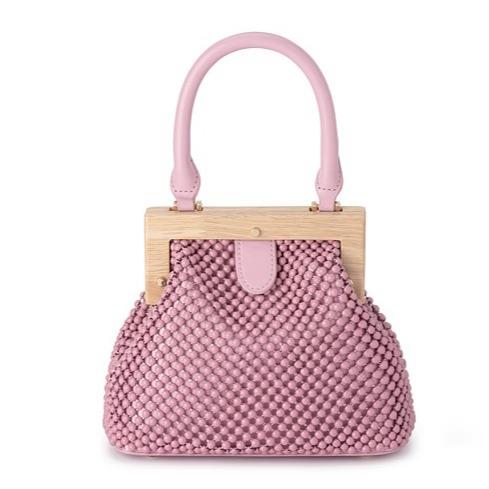 Marlo Ball Mesh Bag in White Marlo Ball Mesh Bag in White
