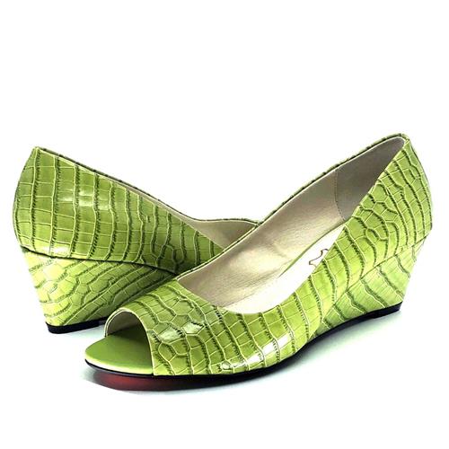 Green clearance peep toe