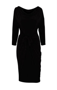 Sacha Drake Cowl Tie Drape Dress