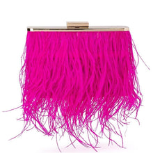 Load image into Gallery viewer, Olga Berg Estelle Feather Clutch
