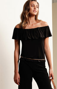 Sacha Drake Off Shoulder Frill Top