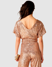 Load image into Gallery viewer, Sacha Drake Sequin Wrap Top
