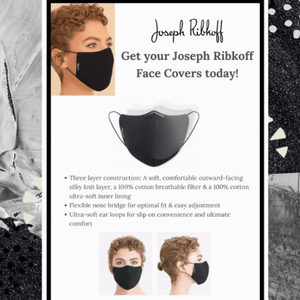 Joseph Ribkoff Black Face Mask