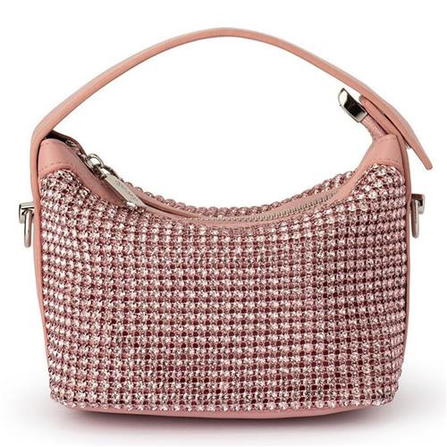 olga berg Alexandra Crystal Bag in Pink. - Shop and save up to 70% at The  Lux Outfit