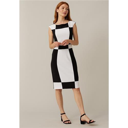 Joseph ribkoff black white dress best sale