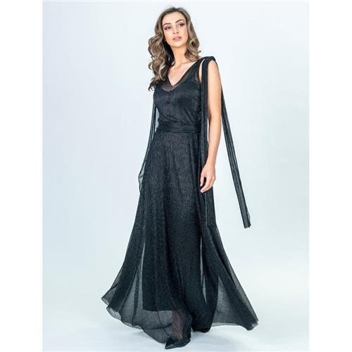 Lisa Barron Harlow Tie Up A Line Maxi Dress DeBoutique On Macrossan